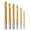 6Pcs High Speed Steel Drill Bit Set Saw Tooth Woodworking Drill Twist Drill Bit  Construction Site