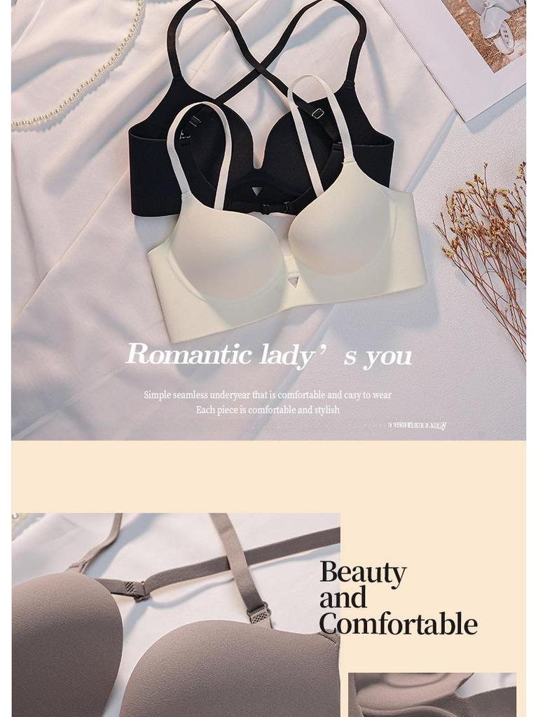 2023 Biustonosz bezszwowy w kształcie litery U z krzyżującymi się ramiączkami na plecach dla małych biustów - Wyszczuplający, stylowy i wspierający