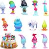 12pcs Mini Trolls Figures Set Party Supplies for Kids Birthday Party Decoration