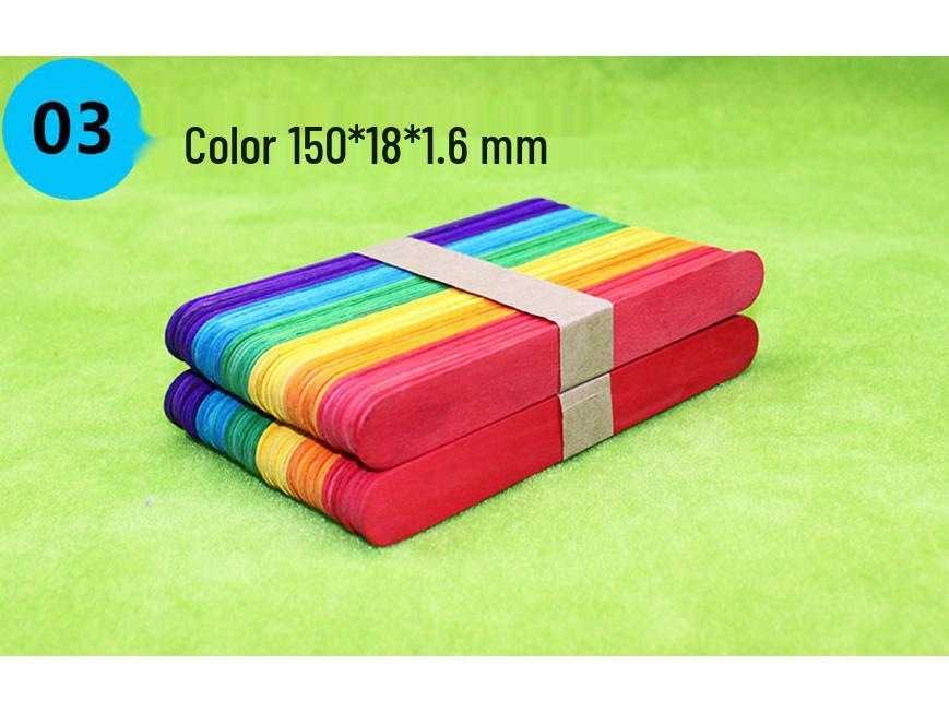 Birch Wooden Popsicle Sticks, 93x10x2mm, Ideal for Ice Cream and DIY Projects, Large Quantity Available.