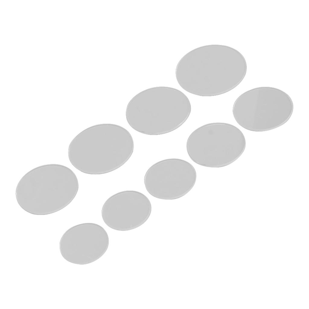 9 Pcs Watch Glass 1.2mm Thick Transparent Clear Watch Crystal Lens Glass Replacement Watch Glass Beaker Cover