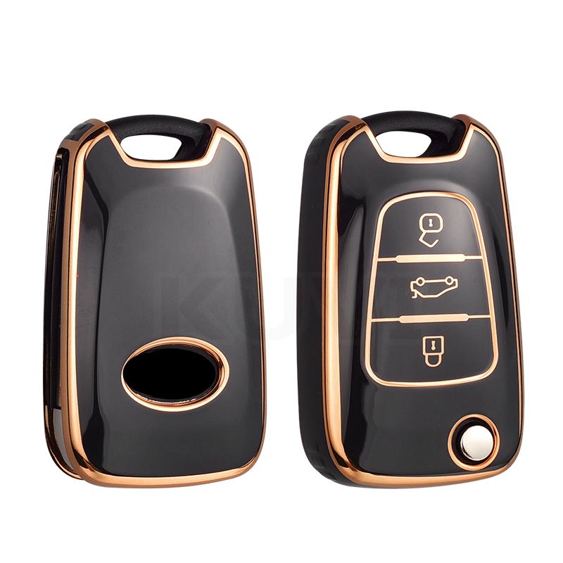 New Tpu Car Key Case For Hyundai I20 I30 Elantra Azera Veracruz Veloster Kia Rio K7 K5 Sportage Sorento Flip Remote Cover