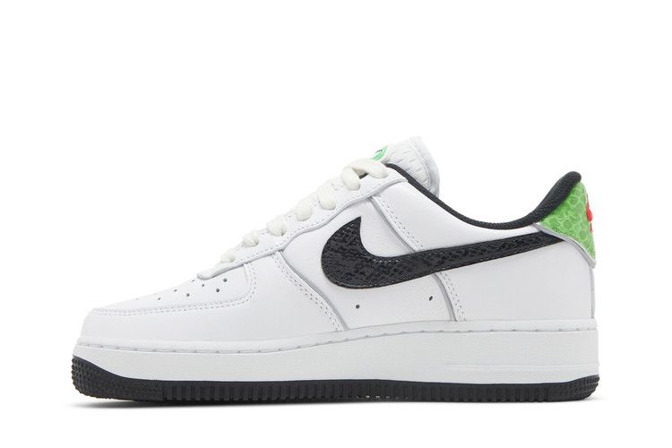 Women's Sneakers Nike Air Force 1 Low '07 Just Do It Snakeskin White Black (Women's)