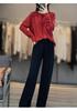 Women's 100% Pure Wool Knit Cardigan - Long Sleeve, Warm, Comfortable, Loose Fit, Slimming, Versatile Sweater.