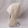 Warm Fur Ear Flap Cap Soft Skullies Beanies Cozy Woman Knit Cap  Winter Season