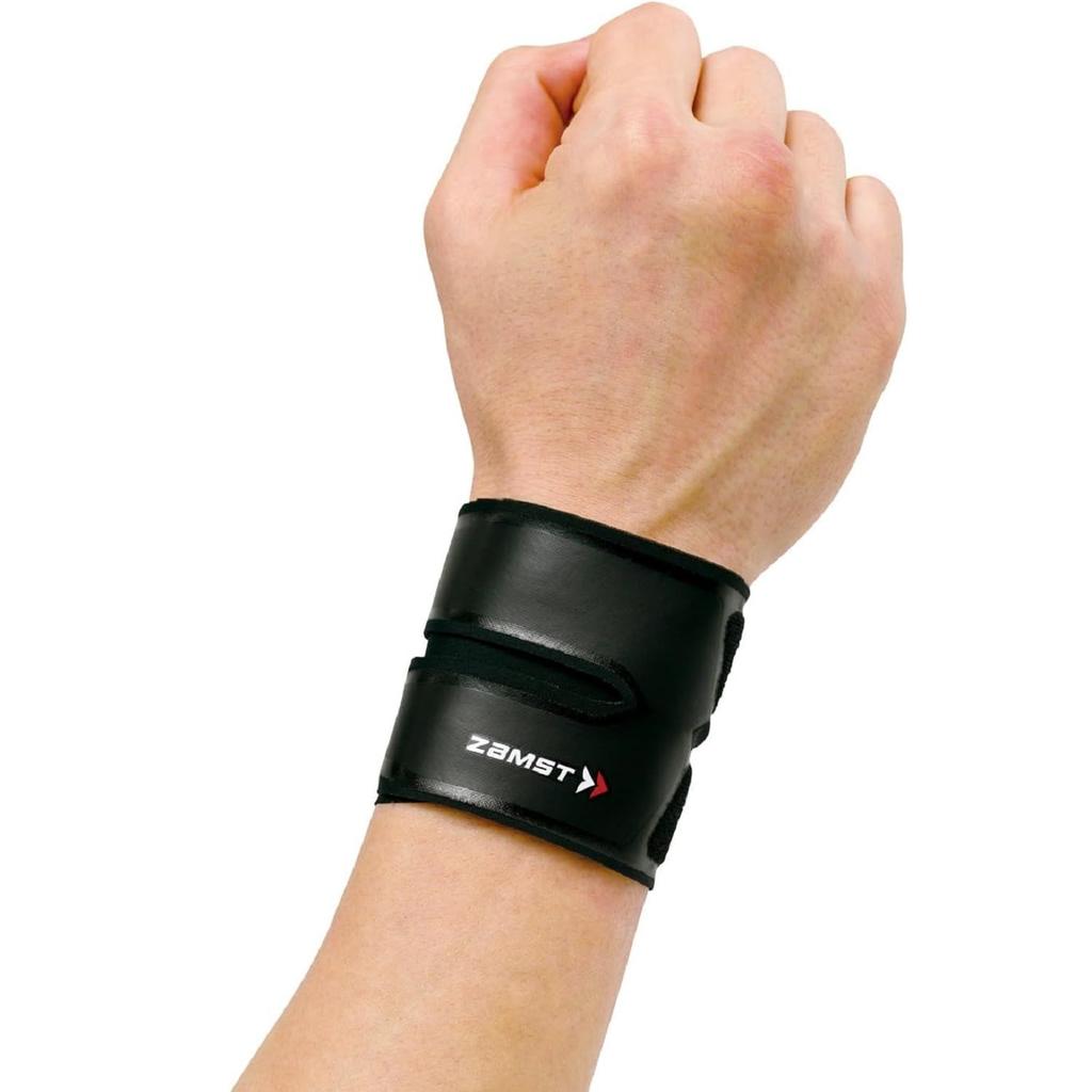 ZAMST FILMISTA WRIST Thin Wrist Size 374003 Support, Black, L,