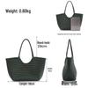 JOGUJOS Genuine Leather Retro Underarm Tote Bag for Women