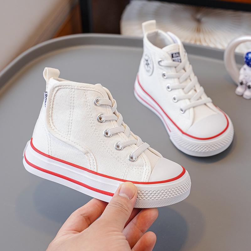 2025 Autumn New Kids' Canvas Shoes, Magic Tape, Elastic Band - Boys' & Girls' School Shoes