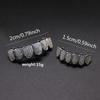HipHop CZ Teeth Set For Unisex Top Bottom Mouth Gold  Color Teeth Tooth Cap Removable Dental Fashion Jewelry