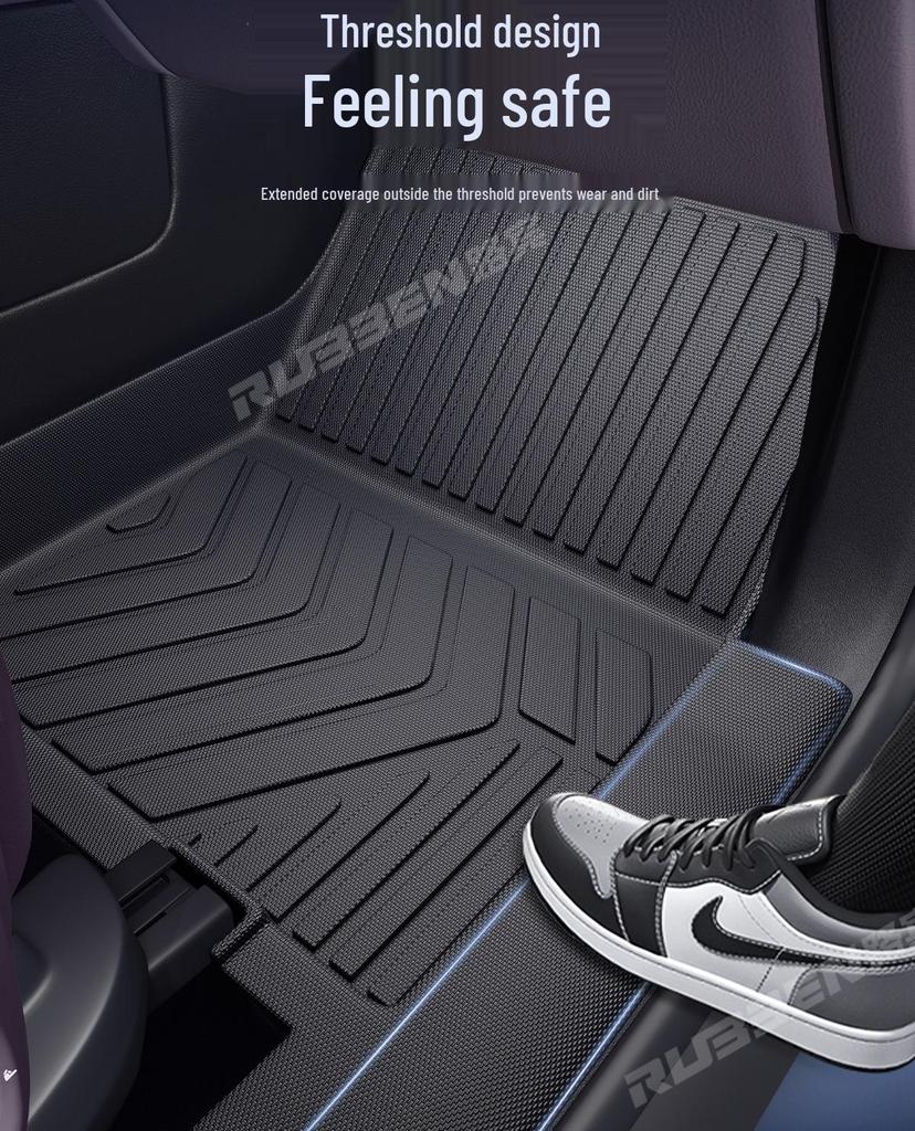 Lubbin TPE Waterproof Floor Mats for Leapmotor C11 – Full Coverage, Wear-Resistant Door Sill Protectors.