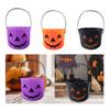 Halloween Trick or Treat Bucket Party Supplies Lightweight Children with Handle Container Candy Bucket Holder Halloween Gift