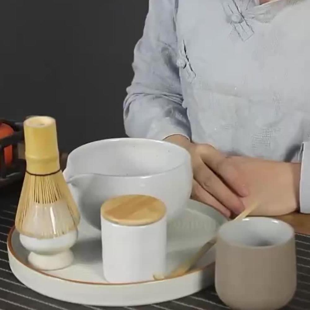 Handmade Bamboo Matcha Whisk Traditional Chasen Tool Japanese Style Green Tea Powder Stirring Brush Accessories