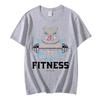 Anime Lustiger Druck Biest Fitness Hashibira Inosuke Bedrucktes Baumwoll-T-Shirt Harajuku Herren T-Shirt Sommer Unisex Kurzarm-T-Shirt