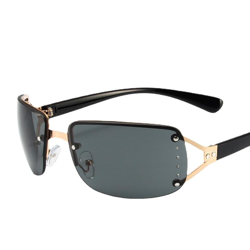 New Punk One Piece Sunglasses Women Luxury Brand Designer Sun Glasses UV400 Unisex Shades Fashion Eyewear Y2k