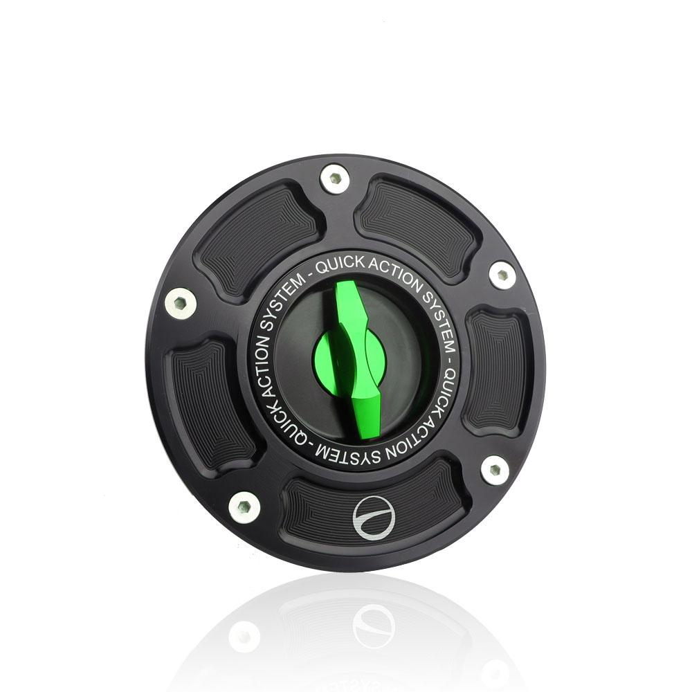 

Алюминиевая крышка топливного бака мотоцикла с ЧПУ, быстросъемная крышка без ключа для KAWASAKI NINJA ZX10R ZX-10R зелёный