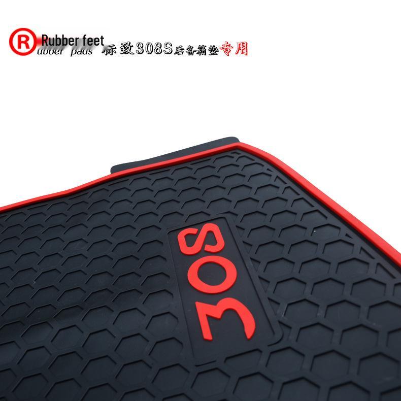 Peugeot 308S Custom Rubber Trunk Mat with Logo