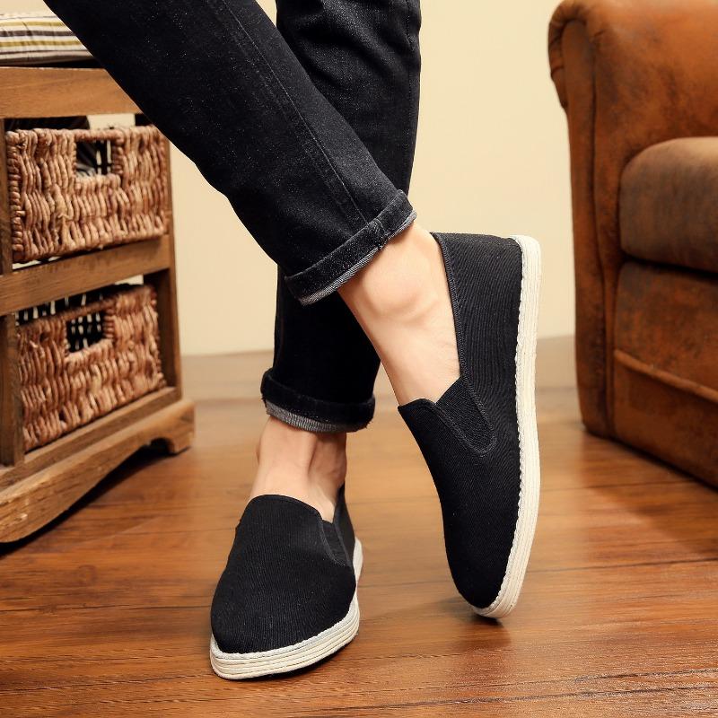  Old Beijing Cloth Shoes Men's Women Shoe Non-slip Wear-resistant Breathable Deodorant Manual Melaleuca Casual Shoes