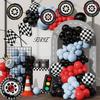 7Pcs Racing Tire Aluminum Film Balloon Set Racing Theme Wedding Birthday Party Decoration Balloon