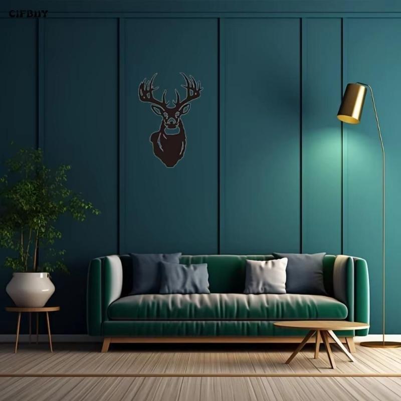 Metal Moose Wall Art Anticorrosive Garden Decor