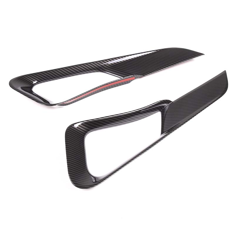 

ABS carbon fiber For Range Rover Sport 2026 2026 Car Center Console Lower Storage Compartment Side Decorative Frame Accessories