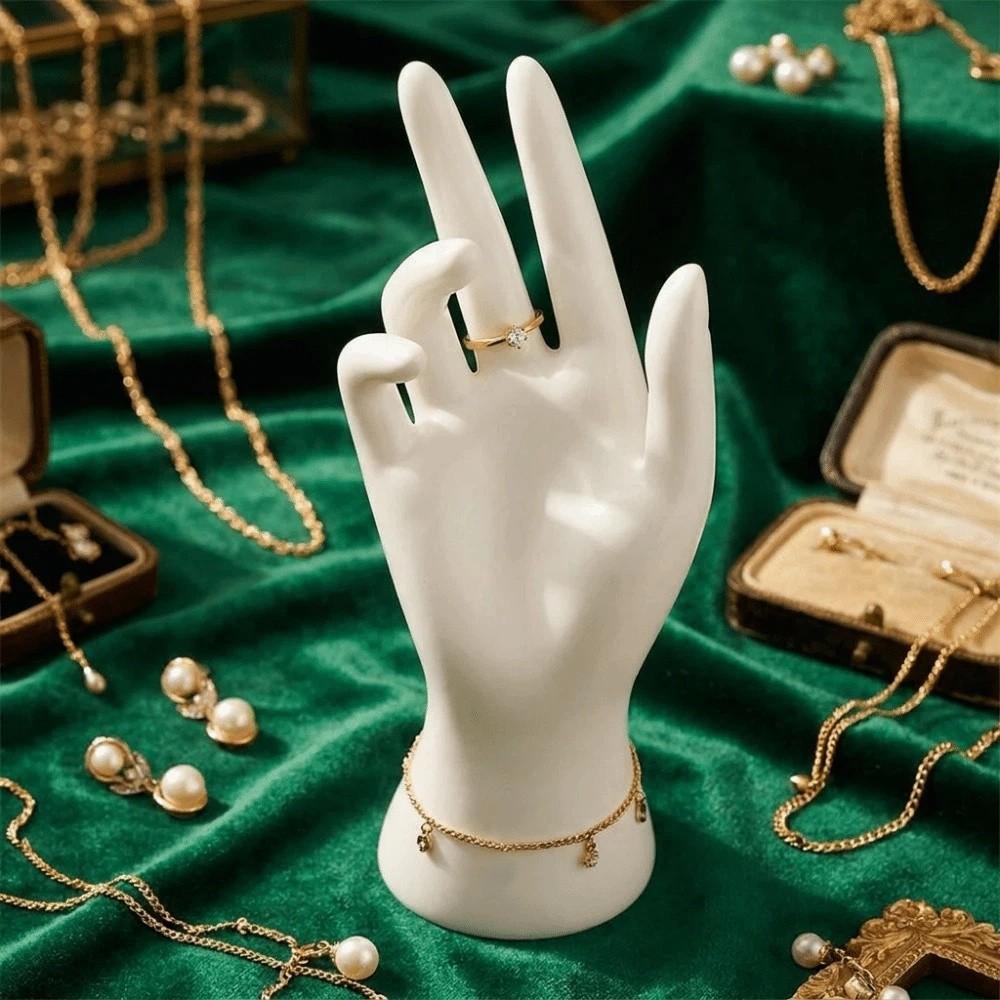 Realistic Jewelry Display Hand Model Elegant 22cm Bracelet Holder Durable Sturdy Ring Organizer Jewelry Photography