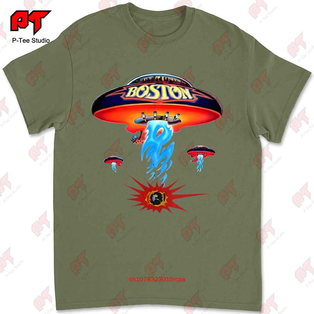 Sale Vintage Boston Rock Band Concert Tour T Shirt 1987 All Size J7ON