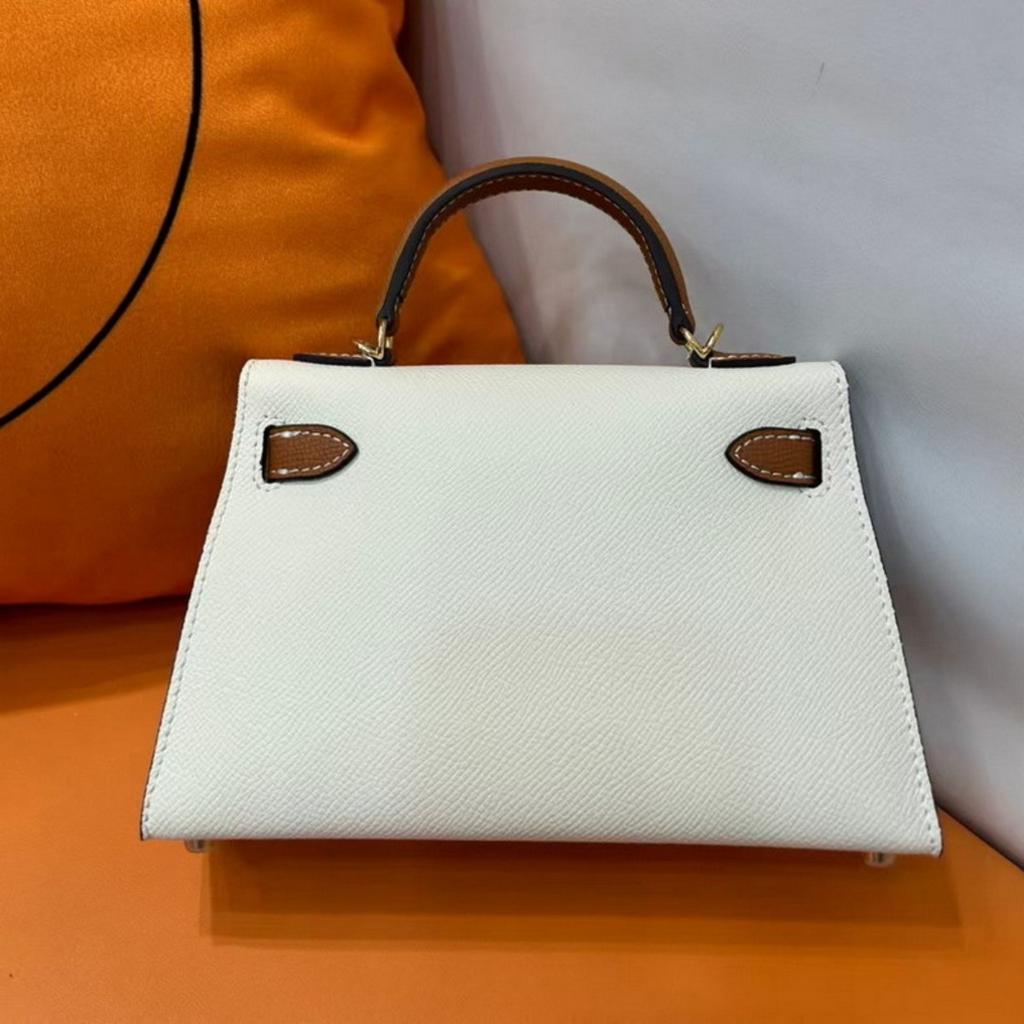 2025 Neue Leder Damen Tasche Kai-Li Tasche Palmenmuster Farbkombination Handtasche Umhängetasche Schrägband Mode Mini Kleine Tasche