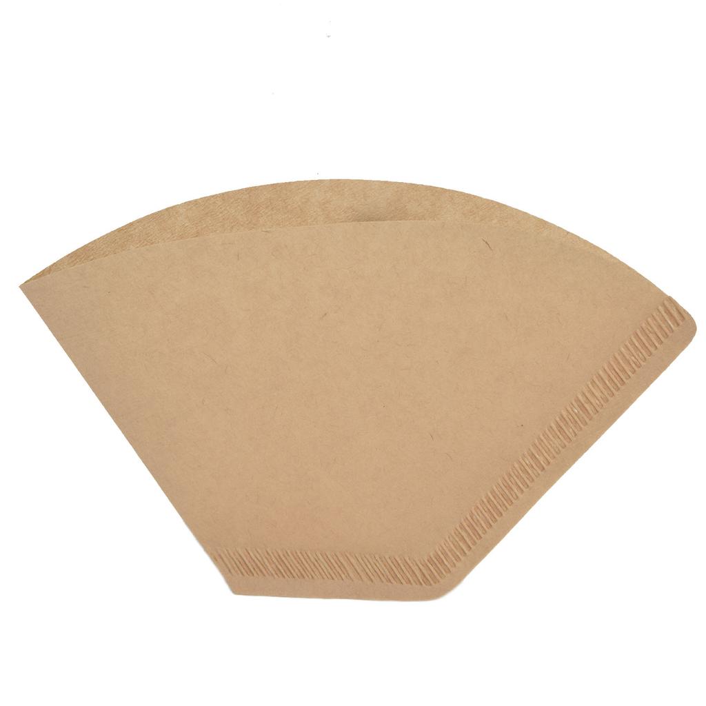 100PCS Coffee Filter Paper Disposable Coffee Drip Paper Natural Wood Pulp Coffee Strainer Paper for 2‑4 Cups