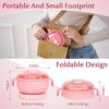 Silicone Warmer 400ml Wax Portable Foldable Wax Heater Hair Removal Wax Machine Spa Body Epilator Paraffin Wax Pot For Travel