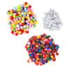 Non Woven Fabric Patch Fluffy Pompoms Plush Ball Set Mixing Color DIY Crafts Tool(Combination Type )