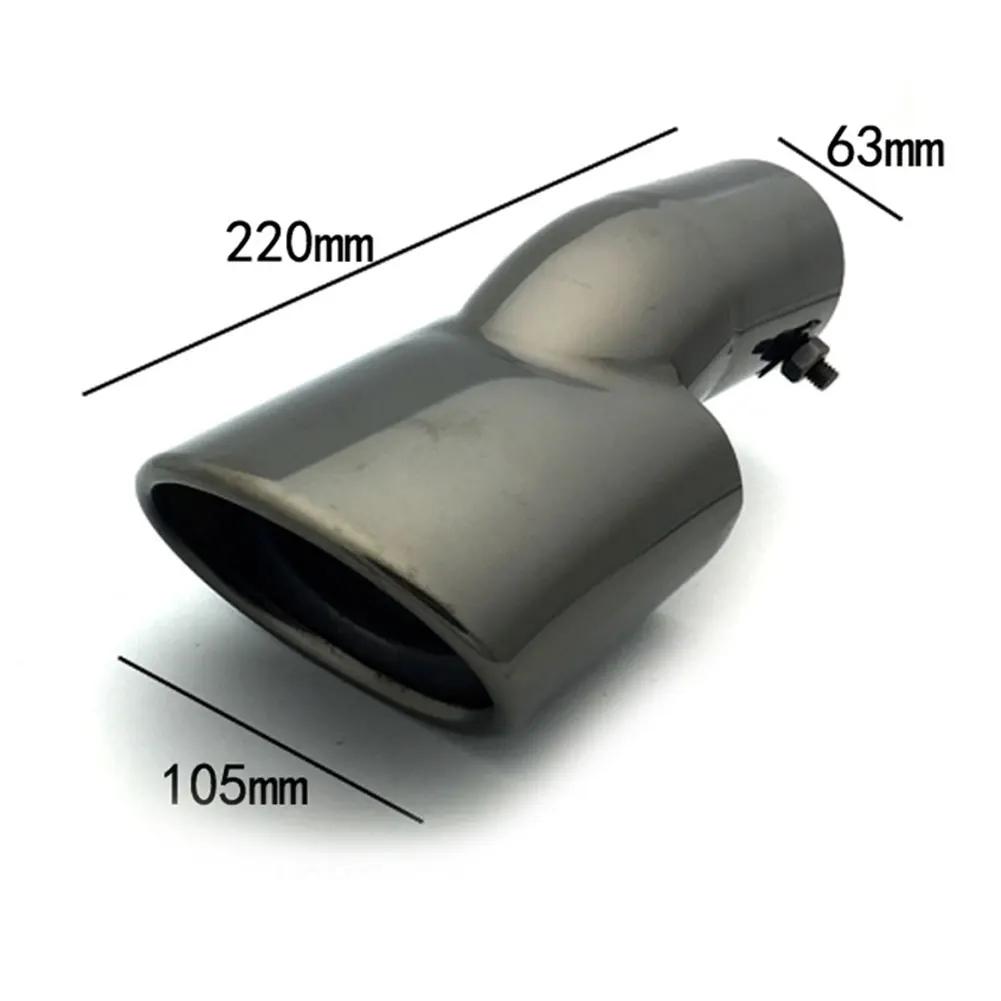 Rear Stainless Steel Exhaust Muffler End Tail Pipe Outlet Tips For Honda Civic 10th Gen 2016 2017 Black/Blue/Chrome