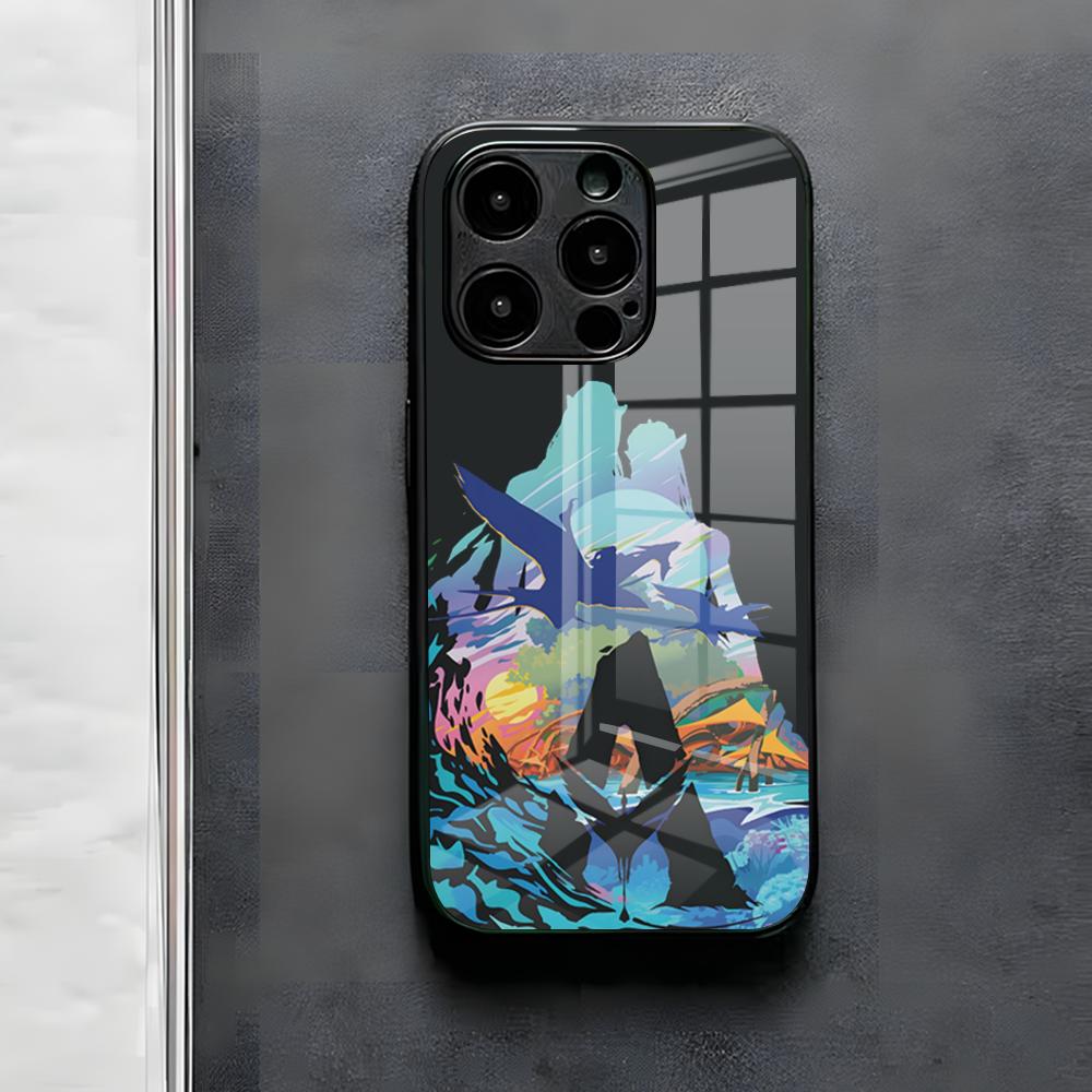 

A-Avatar Горячий Фильм Чехол Для Телефона Для IPhone 17 Air 16 E Pro Max 15 14 13 Mini 12 Pro 11 Max Plus Черный Стеклянный Чехол iPhone17 Pro