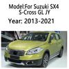 For Suzuki SX4 S-Cross GL JY 2013 2014-2021 Window Door Visor Vent Awning Sun Rain Wind Guard Cover Deflector Car Accessories