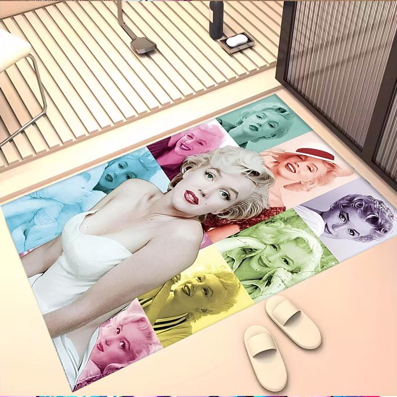 Marilyn Monroe Print Vloerkleed, Wasbaar Vloerkleed, Voor Entree Slaapzaal Wasruimte Kantoor Studeerkamer, Woondecoratie Verjaardag Kerstcadeau