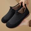 Women Quilted Fleece Lined Ankle Boots, Slip On Soft Sole Casual Lazy Mom Shoes