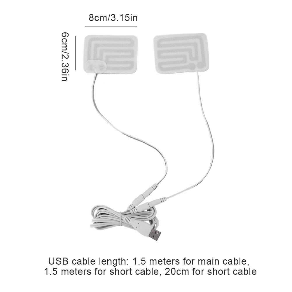USB-Heizfolie Elektrische Heizmatte Faltbare Handschuhheizung Multifunktionale USB-Heizmatte Eins zu Zwei für Kleidung Handschuhe Schuhe