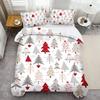 Christmas Pine Tree Snowflakes 3d Printed Duvet Cover set Christmas Style Bedding Set Soft Comfortable Quilt Cover Pillowcases