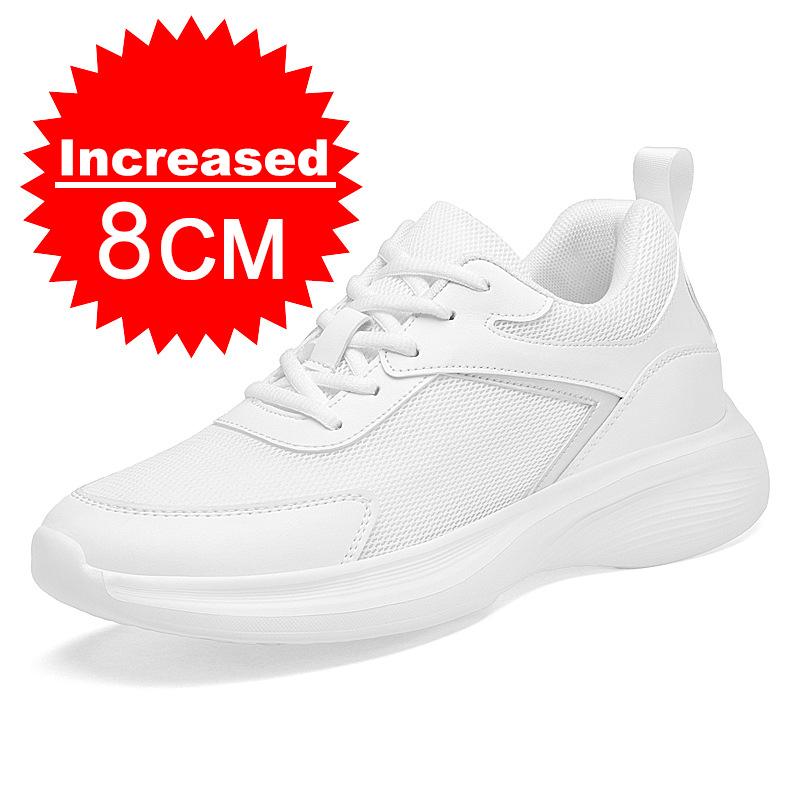 Nuove Scarpe da Ginnastica da Uomo Scarpe Rialzanti Aumento Altezza Soletta 6/8/10CM Scarpe con Tacco Alto Uomo Scarpe Sportive in Rete Taglia Grande 36-46