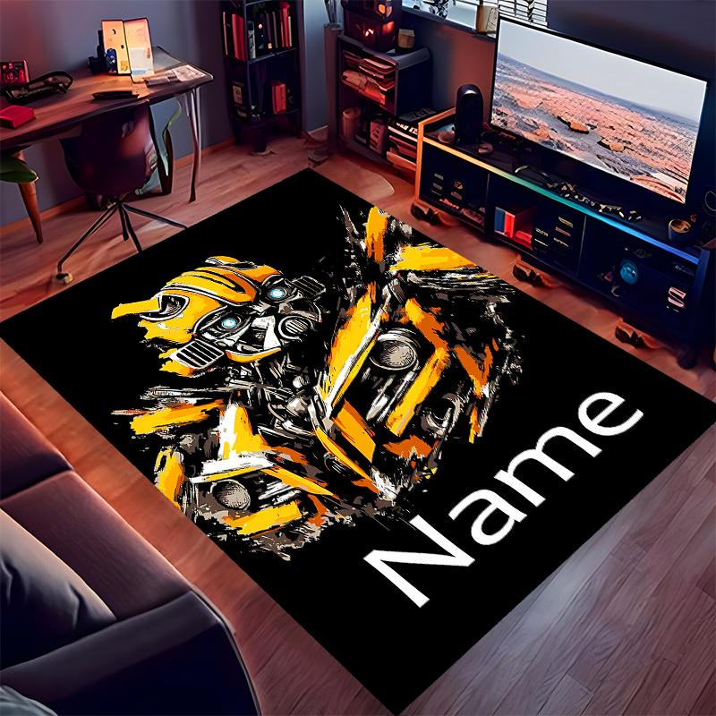 Custom personalization Bumblebee Print Area Rug - Soft, Washable Non-Slip Indoor Mat,Living Room,Home&Office Decorative Rug