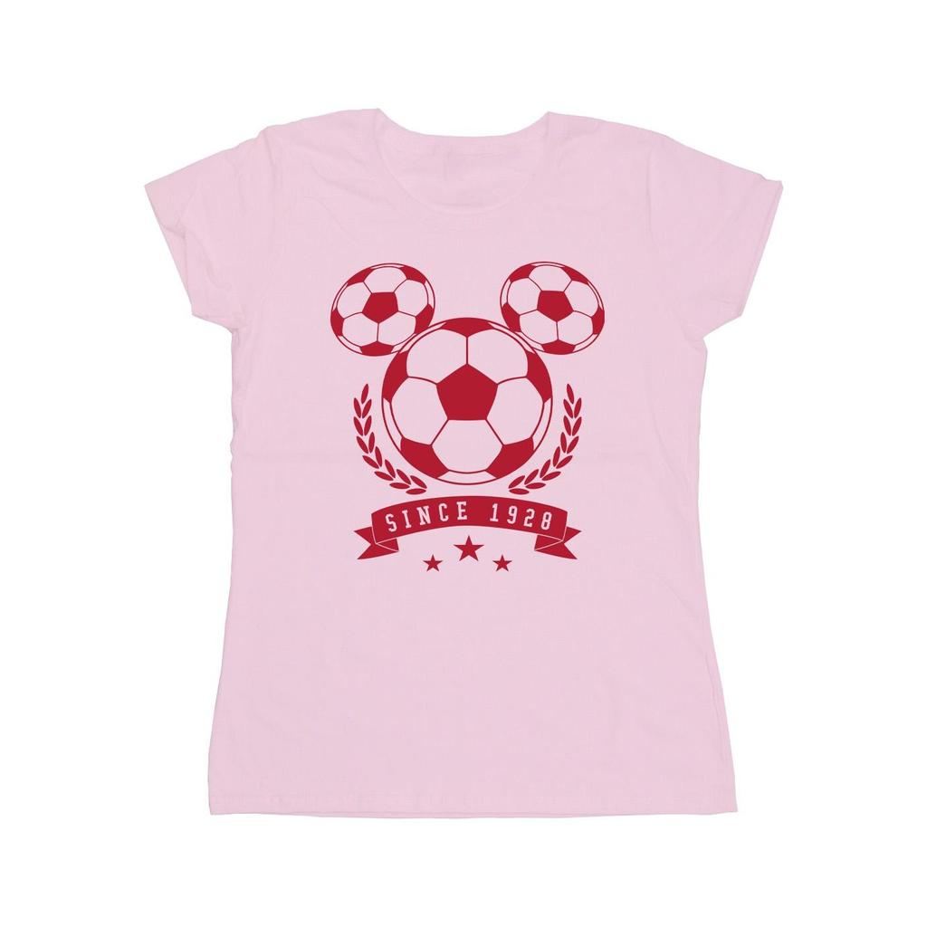 Disney Womens/Ladies Mickey Football Head Cotton T-Shirt