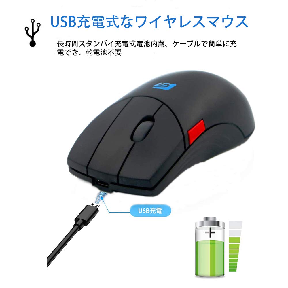 Mouse sem fio Mouse sem fio 5 botões Compacto USB Recarregável Pequeno Silencioso Alta precisão Fácil de transportar Botão de definição de macro Ideal para CAD 3DCG