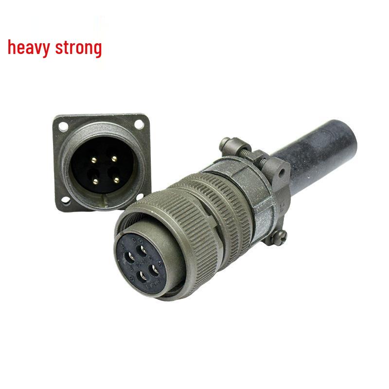 Heavy Duty 4-Pin Male-Female Connector US Standard Plug MS3106A-20-4S Socket & MS3102A-20-4P