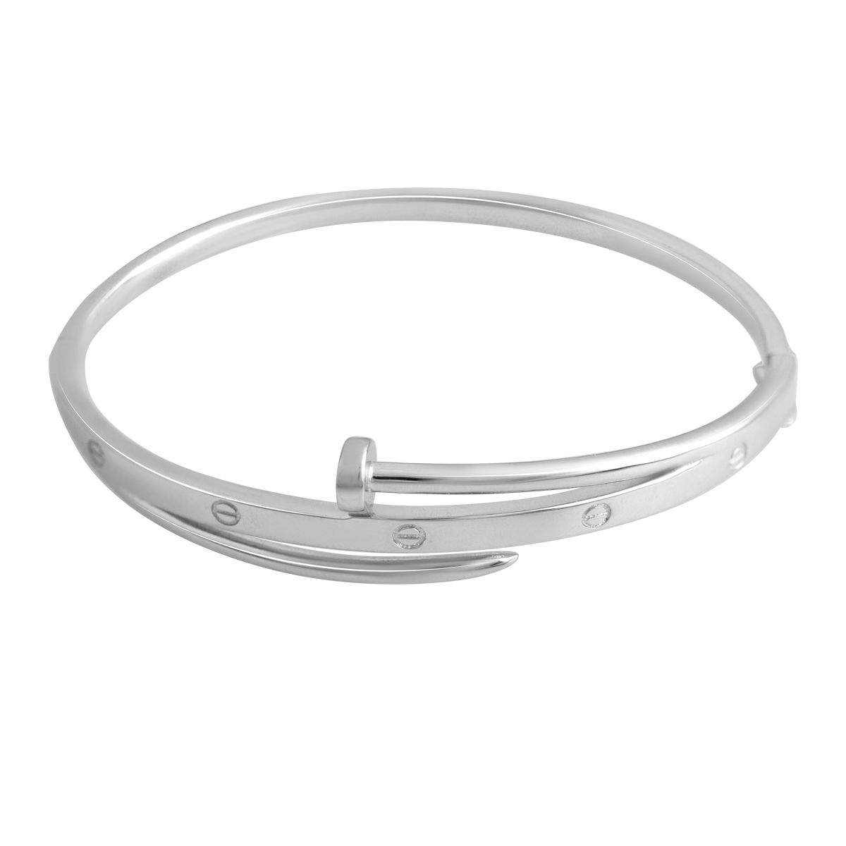 

Срібний браслет без каміння (2136835) 18cm