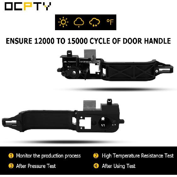 OCPTY Door Handle Exterior Front Driver Left Side Replacement fit 2002-2007 for Ford Focus Black Handle Replace OE 6S4Z-5426685-C 6S43-A224A37AC