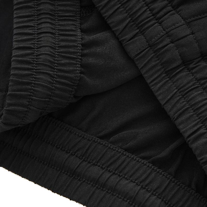 Anta Respirant Décontracté Confortable Polyvalent Short de Plage Cinq Points Short Homme Noir 1825332423-1