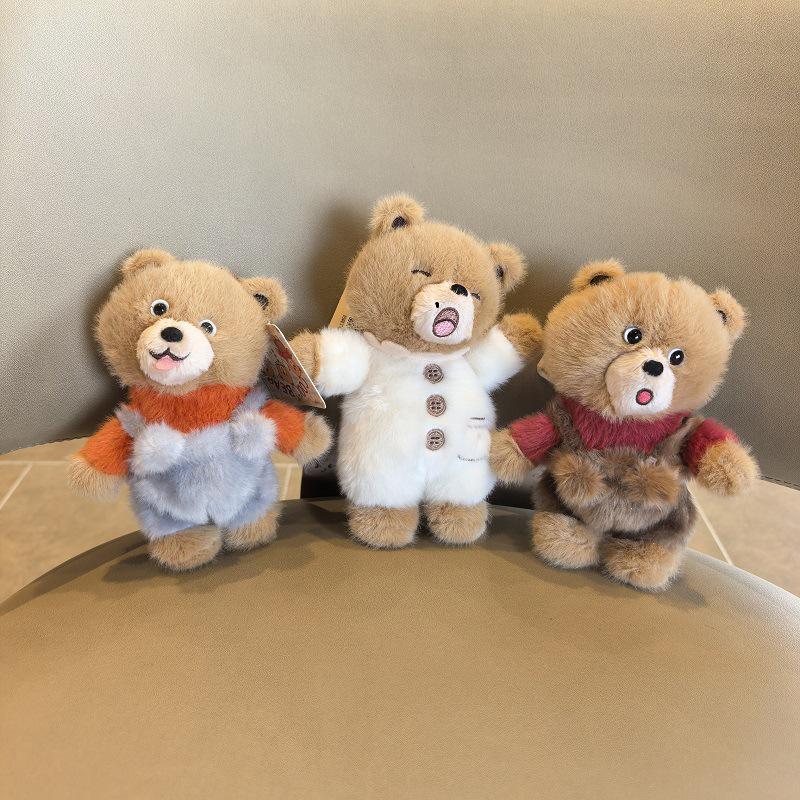 Adorable Bear Plush Keychain: Mischievous Bear Claw Doll Charm Gift 15cm