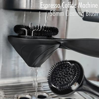 Kaffeemaschinen-Bürstenreiniger 58mm Espresso-Brühgruppen-Reinigungsbürste Barista-Zubehör Kommerzielles Kaffeemaschinen-Reinigungswerkzeug