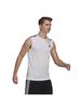 Adidas Sleeveless Tank D2M White Equivalent to Japanese Size 2L Men's Top, 3-Stripes, (GM2158),