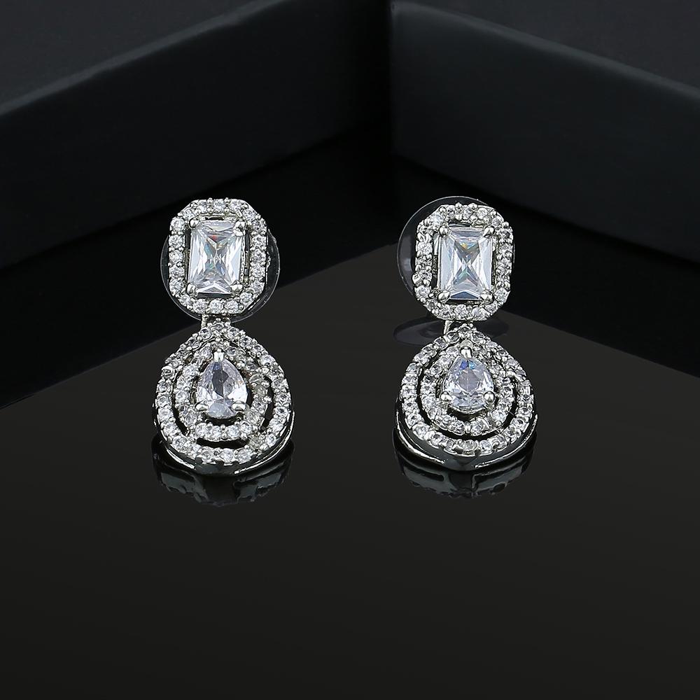 

Серьги-подвески Estele с родиевым покрытием для девочек и женщин