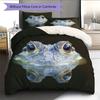 Black Crocodile Pattern Bedding Home Decoration Birthday Gift (1 * Duvet Cover + 2 * Pillowcase, Without Core)